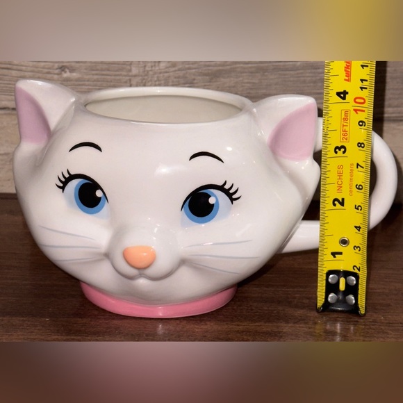 Super Cute Disney Aristocats Marie Face Ceramic 3D Sculpted Mug, 20oz - NEW - Picture 5 of 15